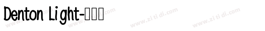 Denton Light字体转换